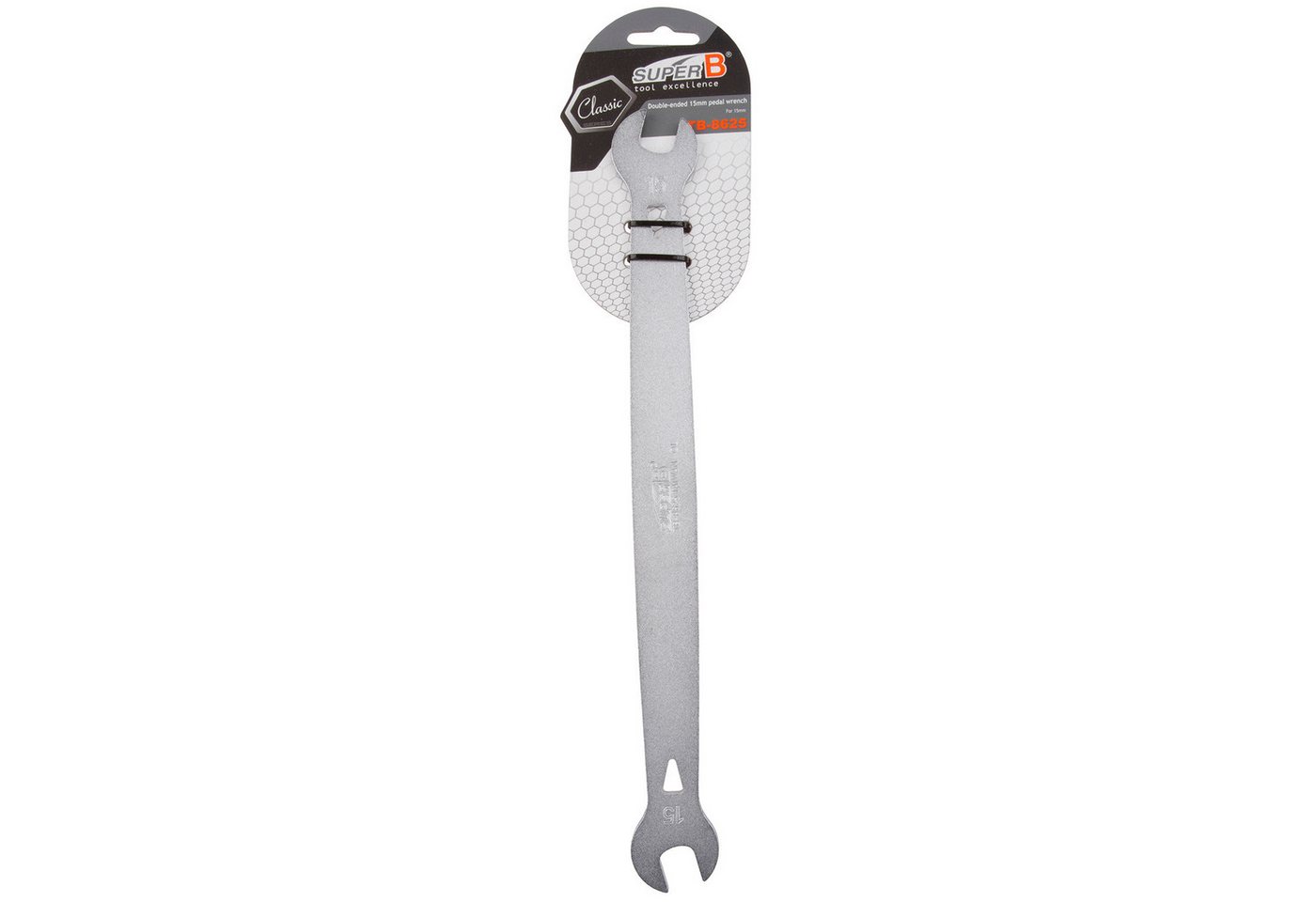 KHEbikes Maulschlüssel SUPER B Pedal-Doppelmaulschlüssel 15 mm extra lang Bild 2