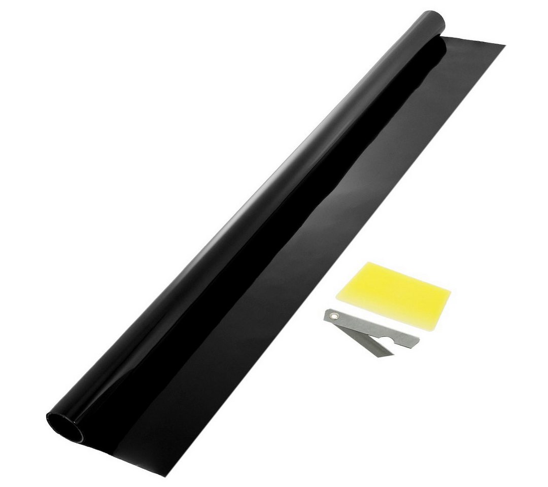 Carmotion Fensterfolie Folie 75x300 cm Ultra Dark Black zur Autoscheibentönung, Folie 75x300 cm Ultra Dark Black zur Autoscheibentönung Bild 2