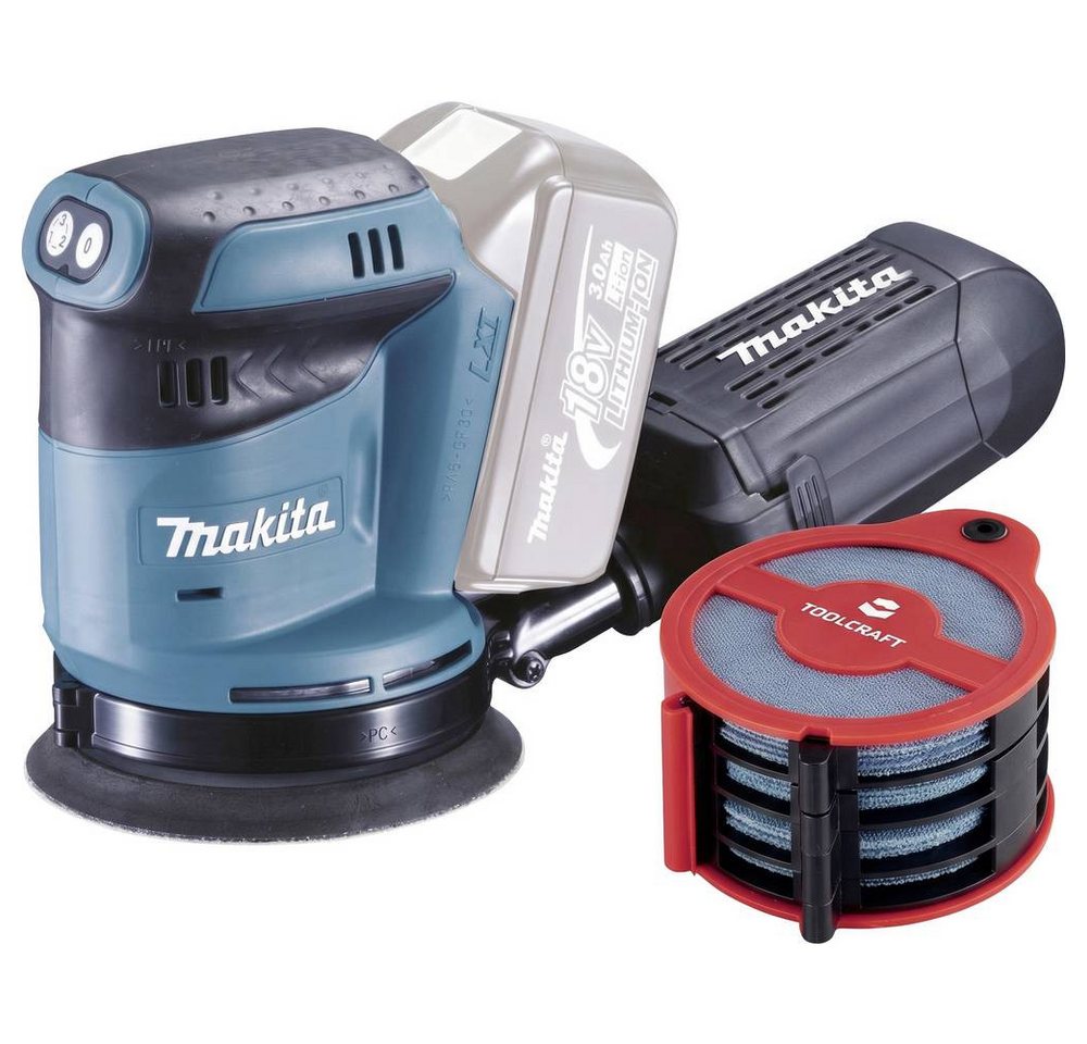 Makita Exzenterschleifer Schleifset Akku-Exzenterschleifer ohne Akku 18 V Ø 125 mm, ohne Akku Bild 4