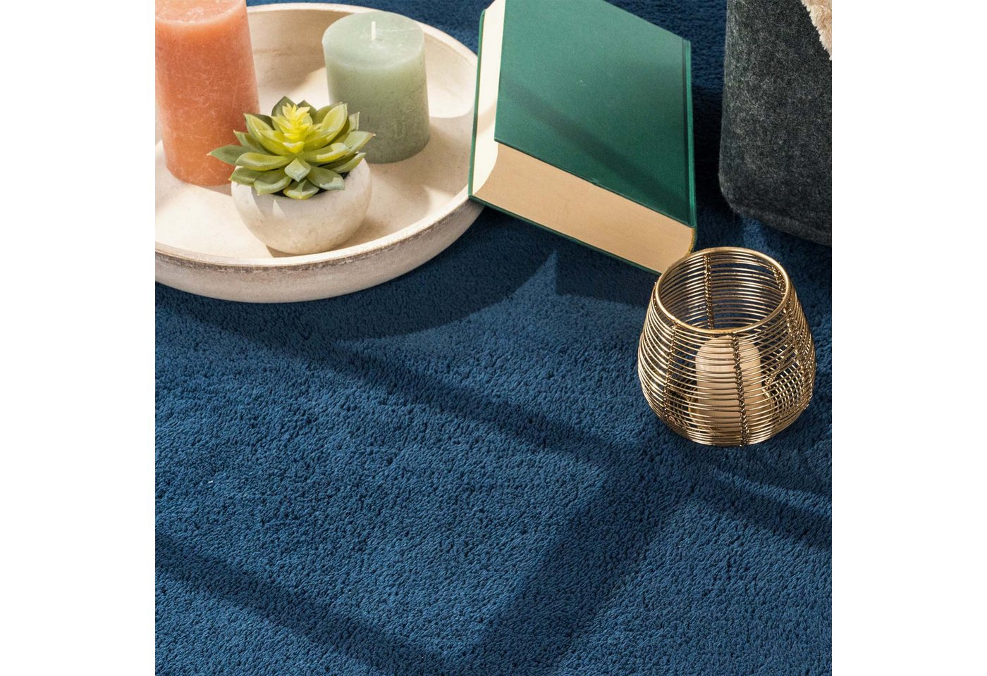 TaCa Home Teppich Supersoft Kurzflor-Teppich Uni, rechteckig, Höhe: 14 mm, waschbar Bild 4