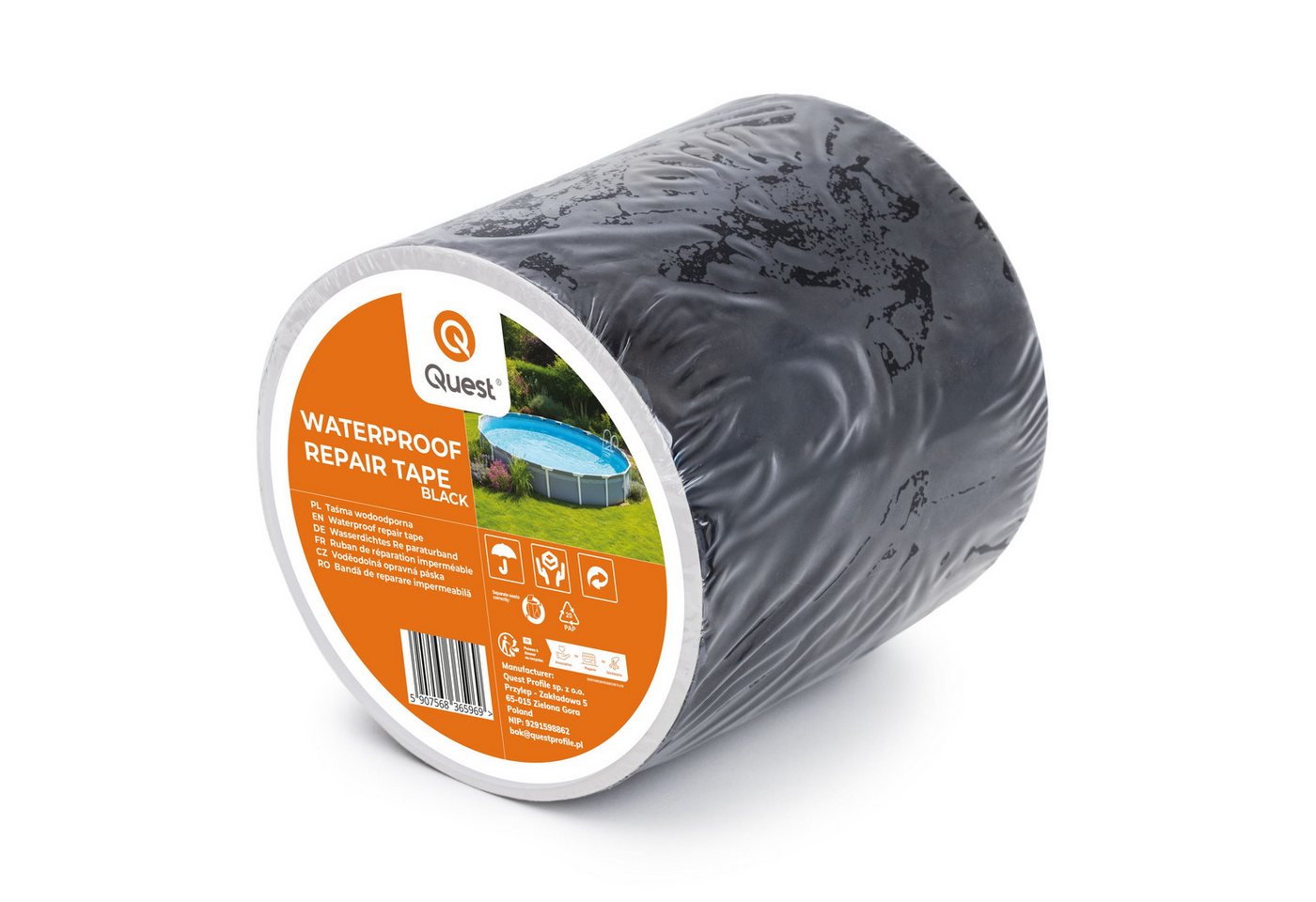 Quest Dichtband Butyl-Reparaturband 100 mm, 3-m-Rolle (1-St) selbstklebend, 100 mm, 3-m-Rolle Bild 5