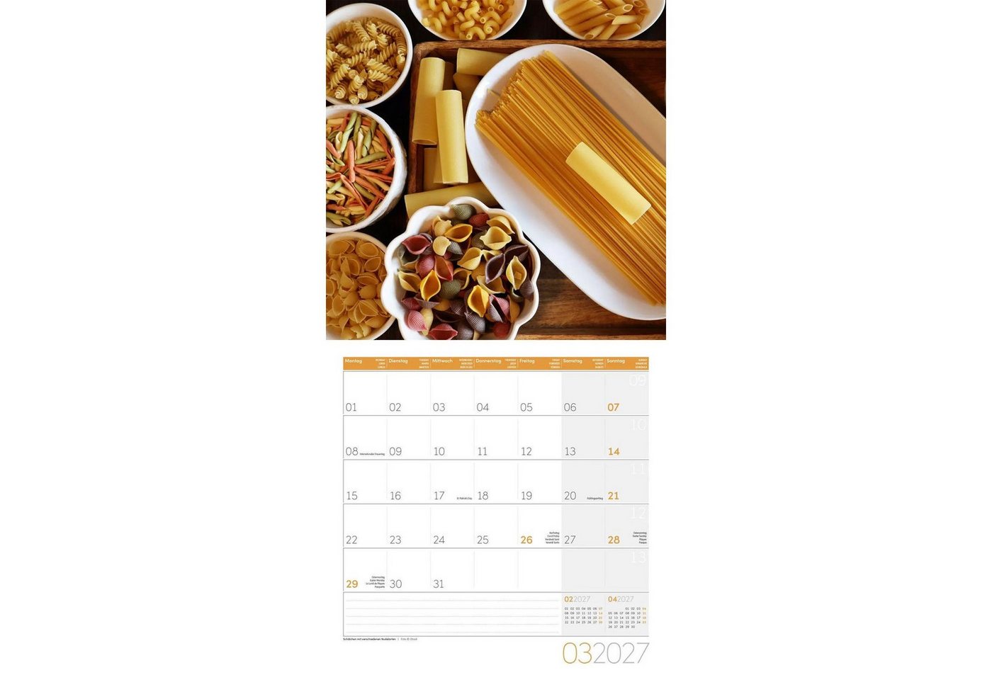 Ackermann Wandkalender Food Kalender 2027 - 30x30 - Art12 Bild 3