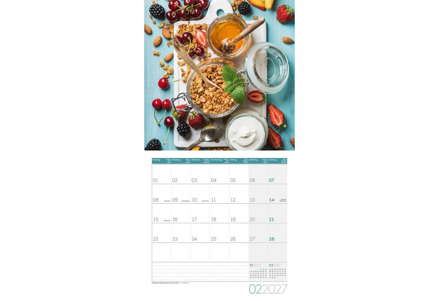 Ackermann Wandkalender Food Kalender 2027 - 30x30 - Art12 Bild 4