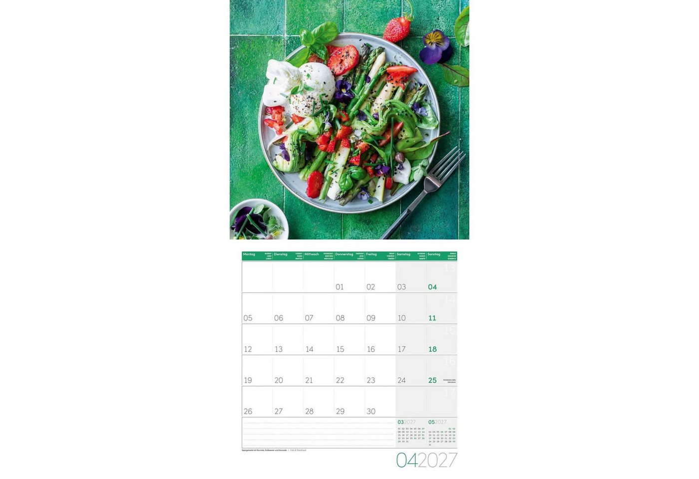 Ackermann Wandkalender Food Kalender 2027 - 30x30 - Art12 Bild 5