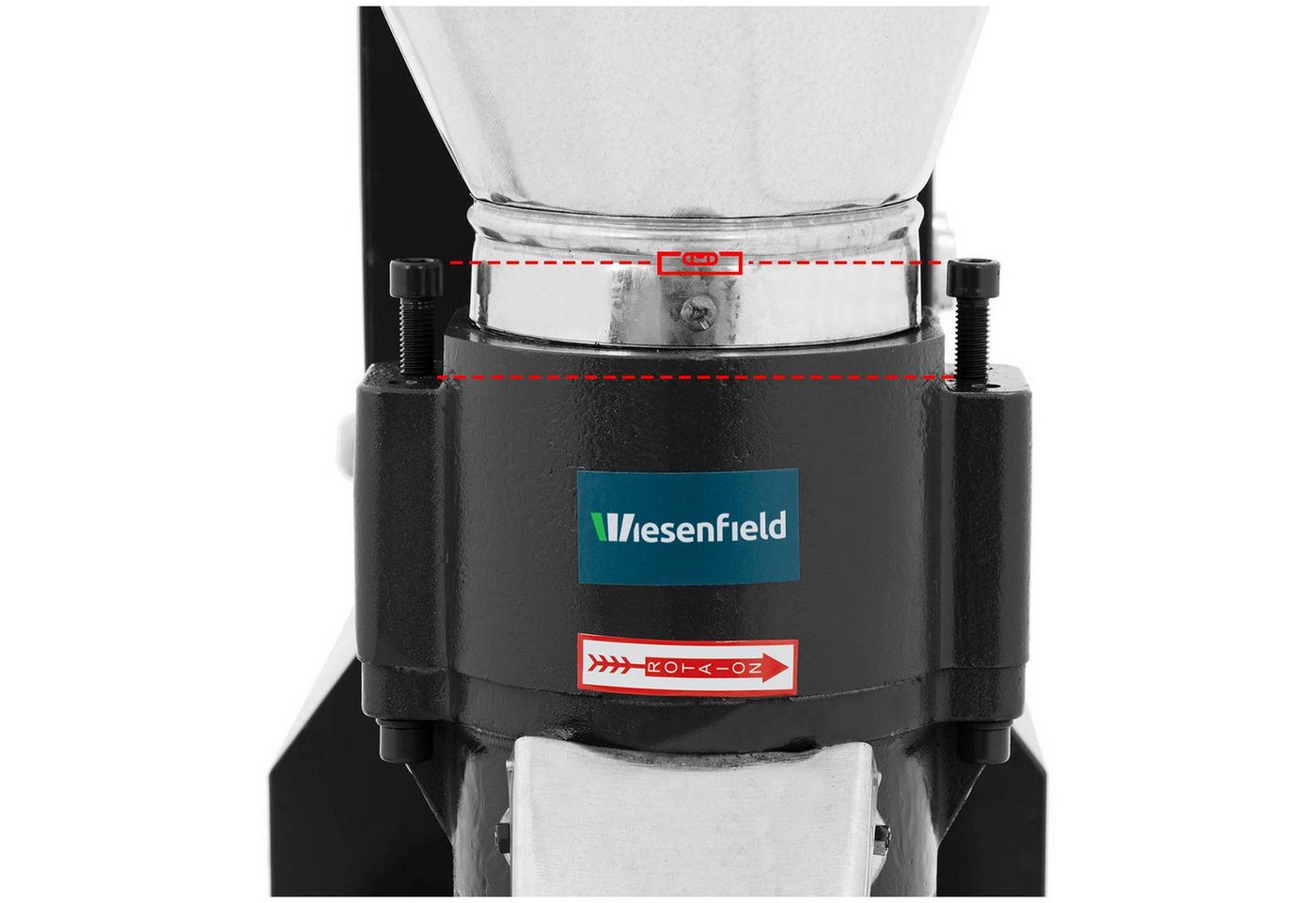 Wiesenfield Häcksler Pelletpresse 60 - 100 kg/h Ø 6 mm Pelletmaschine Futterpresse 3000 W, verschiedene Produktvarianten