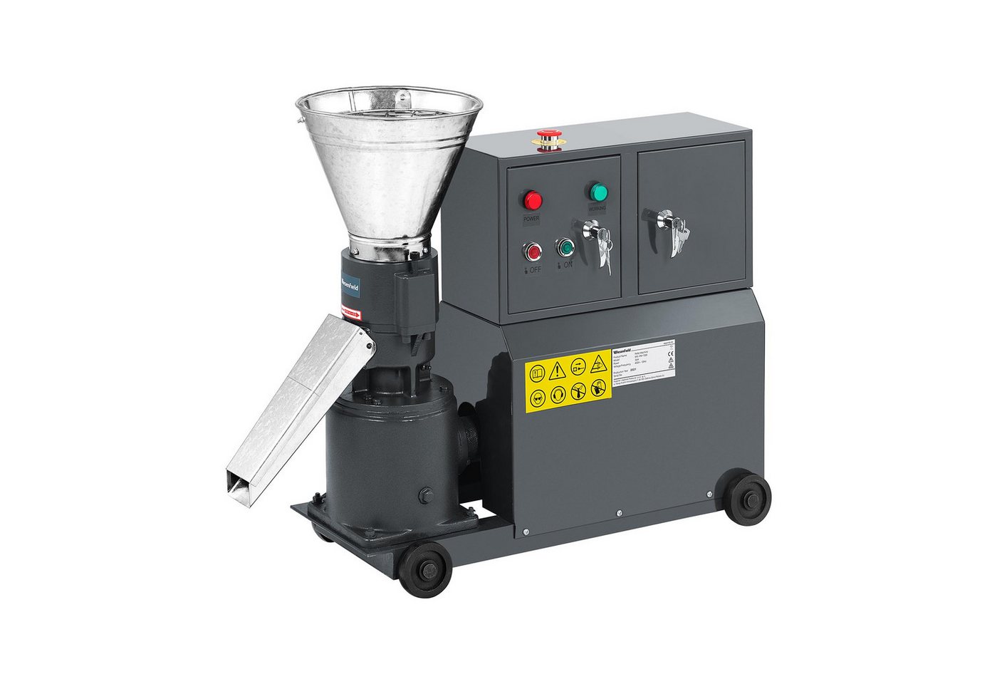 Wiesenfield Häcksler Pelletpresse 60 - 100 kg/h Ø 6 mm Pelletmaschine Futterpresse 3000 W, verschiedene Produktvarianten Bild 2
