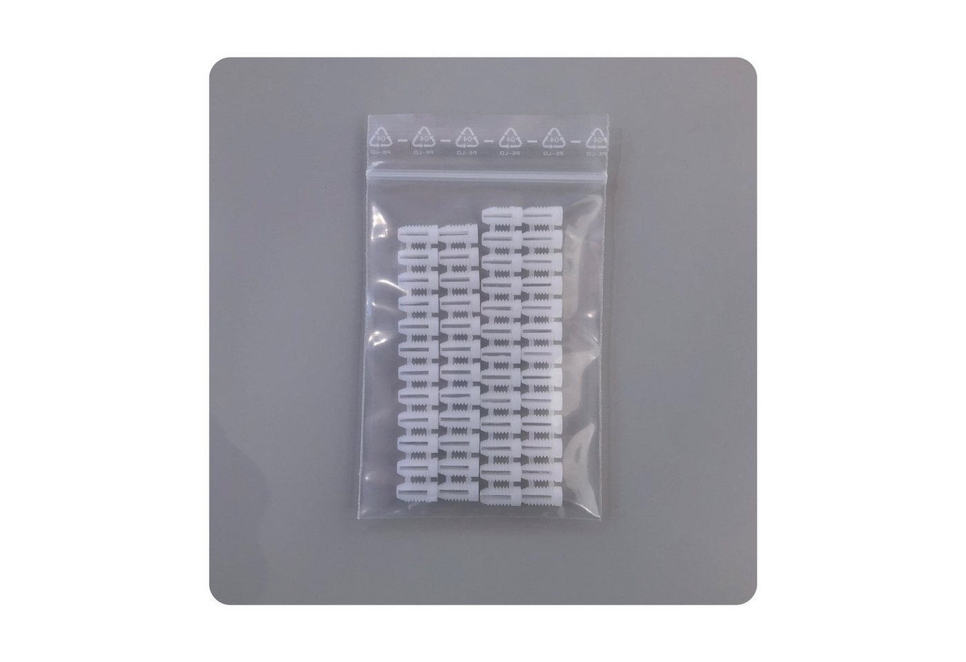 NELI Dübel-Set Dübel, ø 5 mm, Spreizdübel, Kunststoffdübel, Spreizmuffe, 5,00 mm x 12,00 mm, (50-tlg) Bild 4