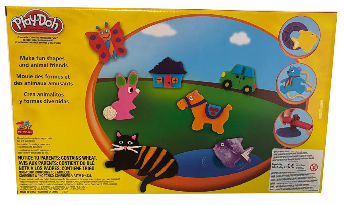 Play-Doh Knetform-Set Play-Doh Stempel u. Formwerkzeugset 30 Werkzeuge 10 Dosen Knete