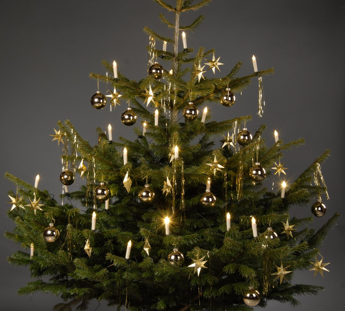 TRANGO LED-Christbaumkerzen, 24-flammig, mit Stecksystem Innenbereich Weihnachtsbeleuchtung, Lichterkette Bild 3