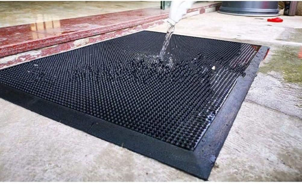 Fyrove Fußmatte Fußmatte außen rutschfest 45 x 70 cm – Schmutzfangmatte für Haustür, Schmutzfangmatte für Haustür,Flur,Balkon&Terrasse für Innen und Außen Bild 2