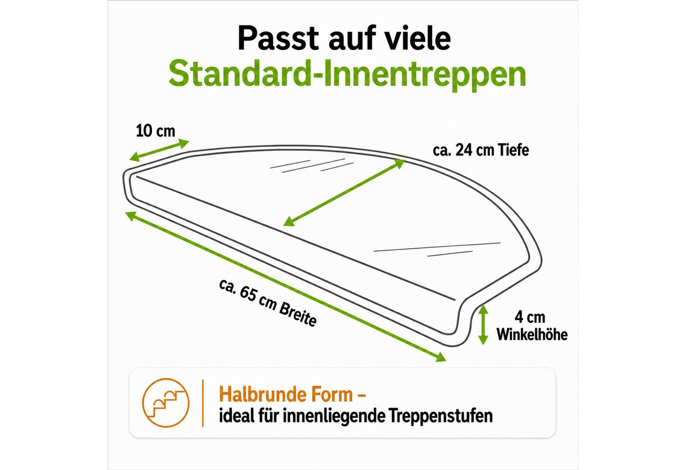 Metzker® Stufenmatte Stufenmatten Rambo New Halbrund Einzeln und SparSet´s, halbrund, Höhe: 5 mm, 18 Stück im Set - Blau Bild 5