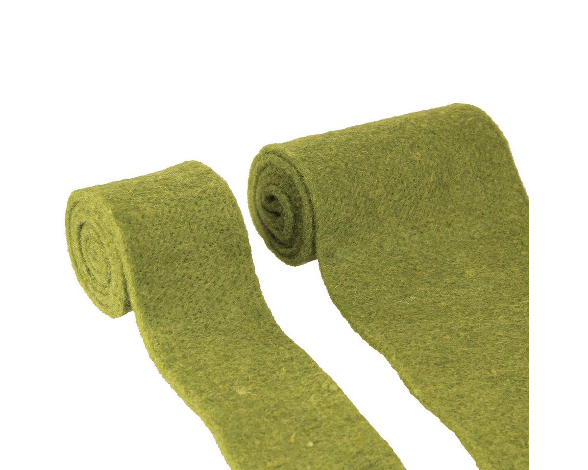 STYLIT by Lehner Wolle Filzband Filzband Grün Wollband Moosgrün 2er-Set 15cm x 1m Bild 4