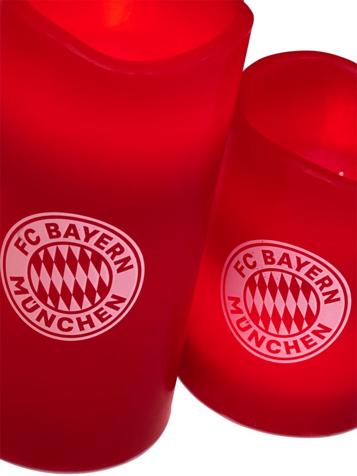 FC Bayern München LED Dekolicht FC Bayern München LED Kerze 2er-Set Rot I Fußball I Ohne Flamme Bild 4
