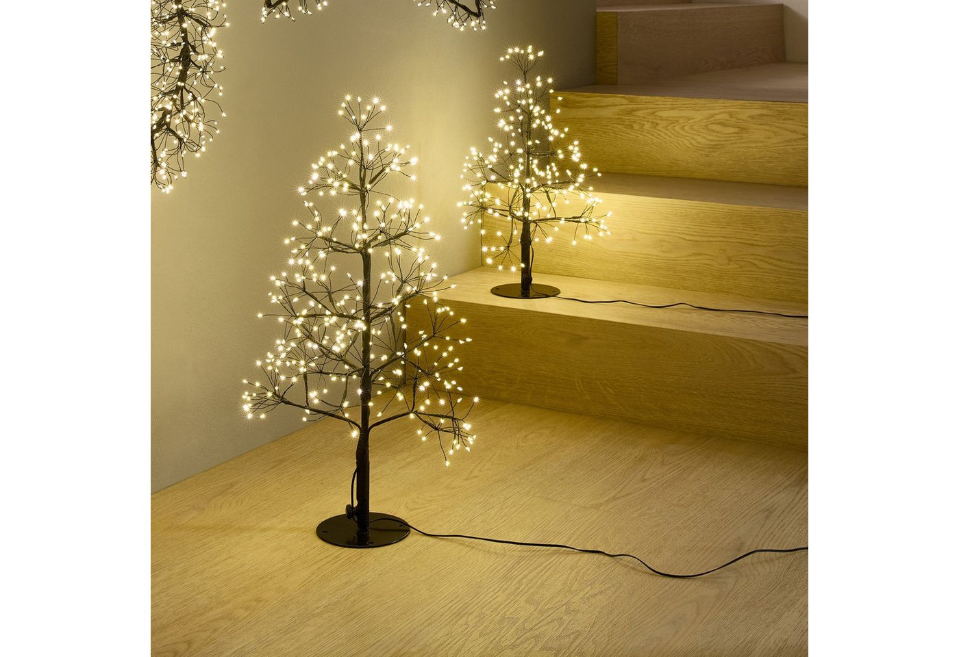 formano LED Dekoobjekt Funkeleffekt, LED, Mit Timerfunktion, Schwarz, Baum, H: 60cm Bild 2