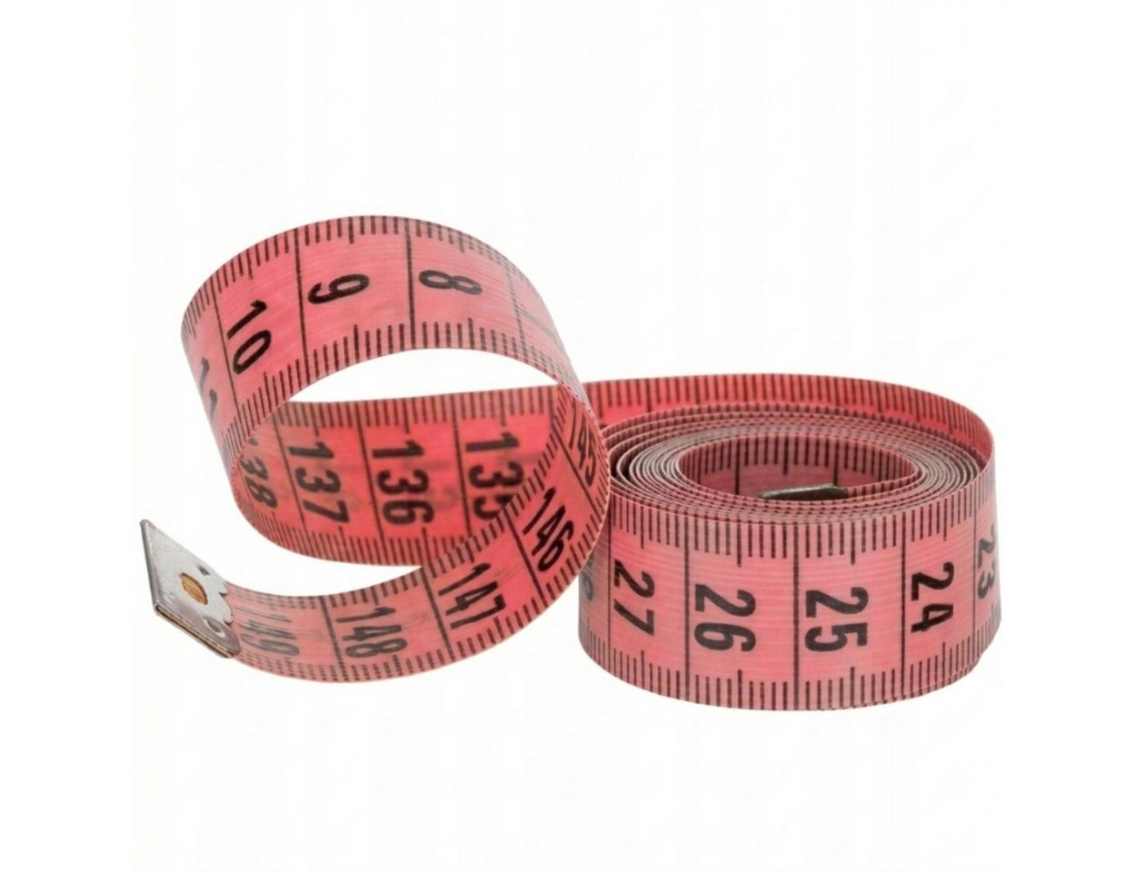 Hard-er Körpermaßband Schneidermaßband 150 cm beidseitig mit Aufbewahrungsbox Rosa, für Nähen, Schneidern und präzise Körpermessungen geeignet