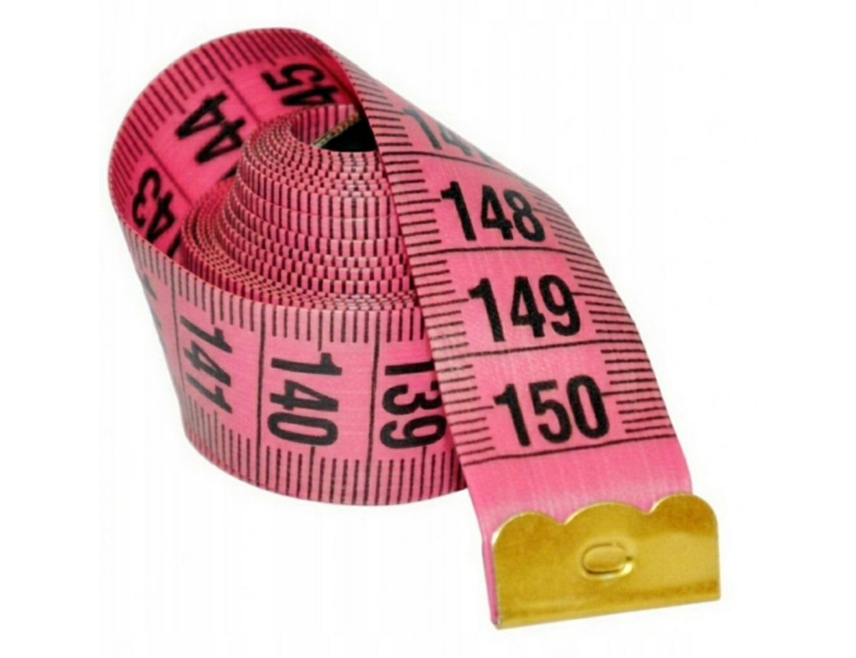 Hard-er Körpermaßband Schneidermaßband 150 cm beidseitig mit Aufbewahrungsbox Rosa, für Nähen, Schneidern und präzise Körpermessungen geeignet Bild 3