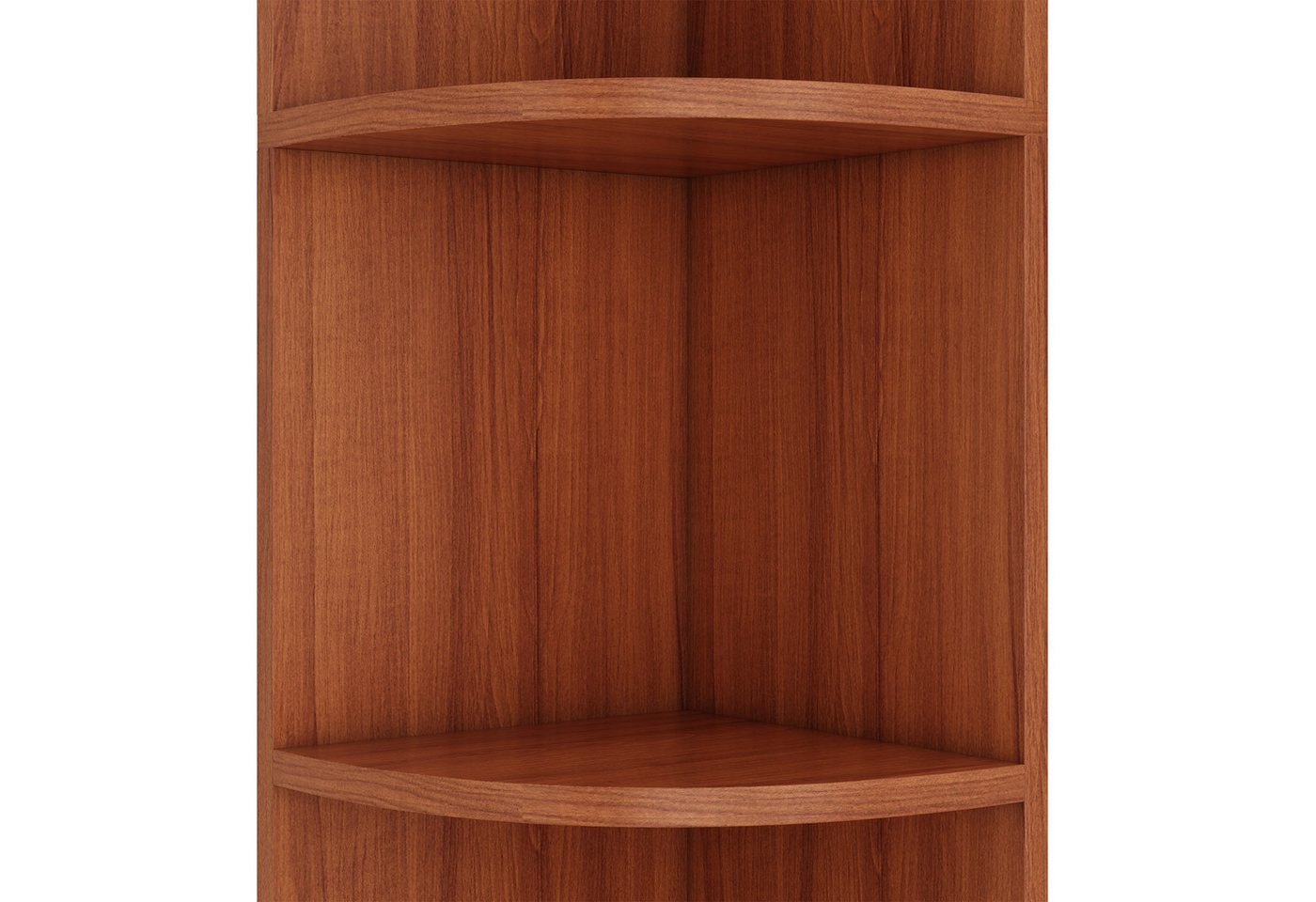 Flieks Bücherregal Hochschrank Eckregal Holzschrank Lagerregal 6 Ebenen, B42/T30/H180 cm, Standregal für Wohnzimmer, Schlafzimmer, Esszimmer, Arbeitszimmer 1-tlg., Eckschrank Eckbücherregal Aktenschrank 5 Fächern Walnussholzfarbe Bild 4
