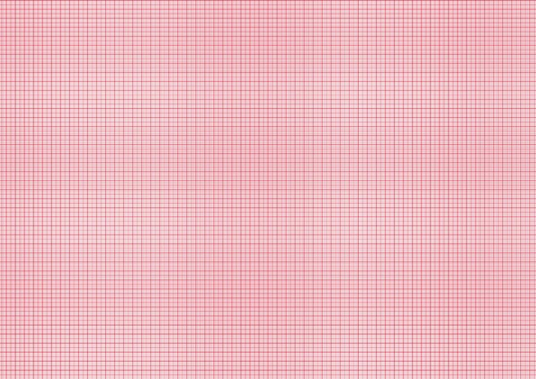 LYSCO Millimeterpapier Konstruktionspapier Block DIN A2 und DIN A3 - 25 Blatt, verleimt, Linienfarbe rot oder blau - Schule, Architekt, Zeichnen, Konstrukteur