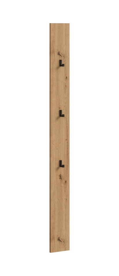 xonox.home Garderobenpaneel, Artisan Oak Nachbildung Melamin beschichtet modern 160x13x6 cm