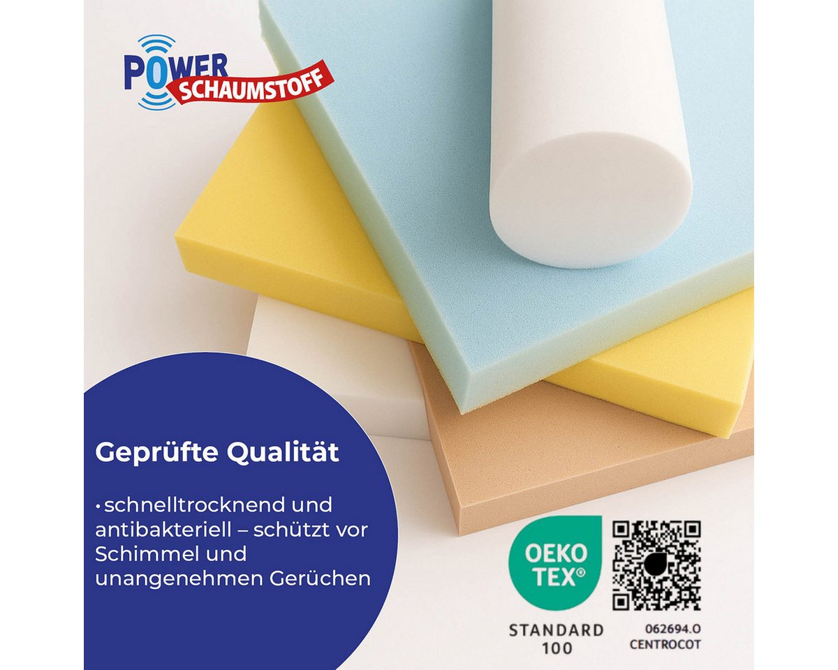POWER SCHAUMSTOFF Sitzkissen 40x40x3 cm PUR-Schaum T50 Bild 5