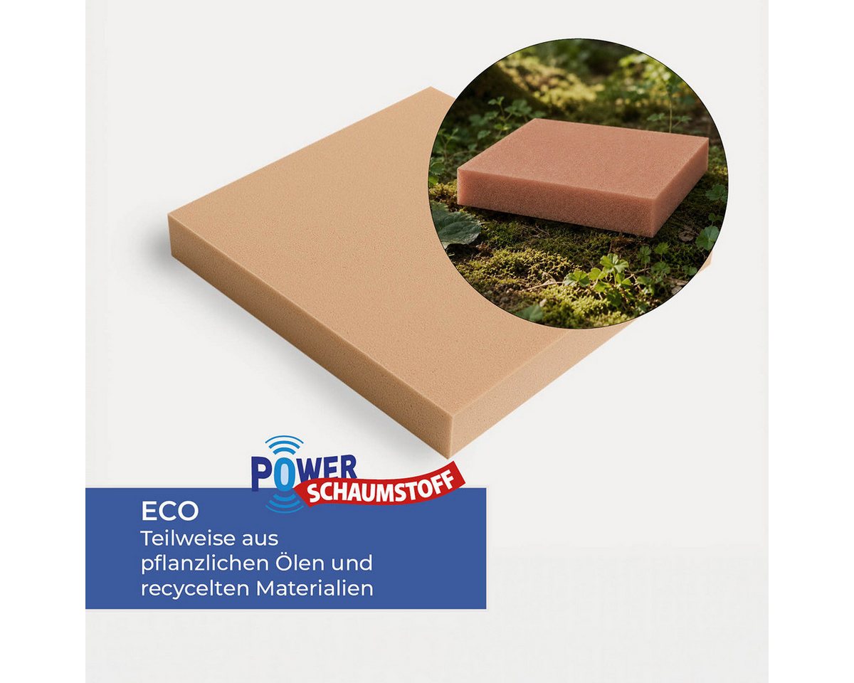 POWER SCHAUMSTOFF Sitzkissen Schaumstoffplatten, Sitzkissen, 40x40x4 cm ECO-Schaum Bild 4