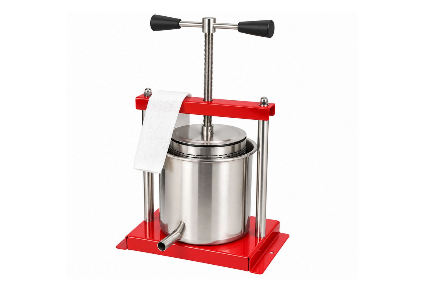 HELO24 Obstpresse Fruchtpresse Saftpresse Obstmühle Manuell Weinpresse Apfelpresse 5L Bild 3