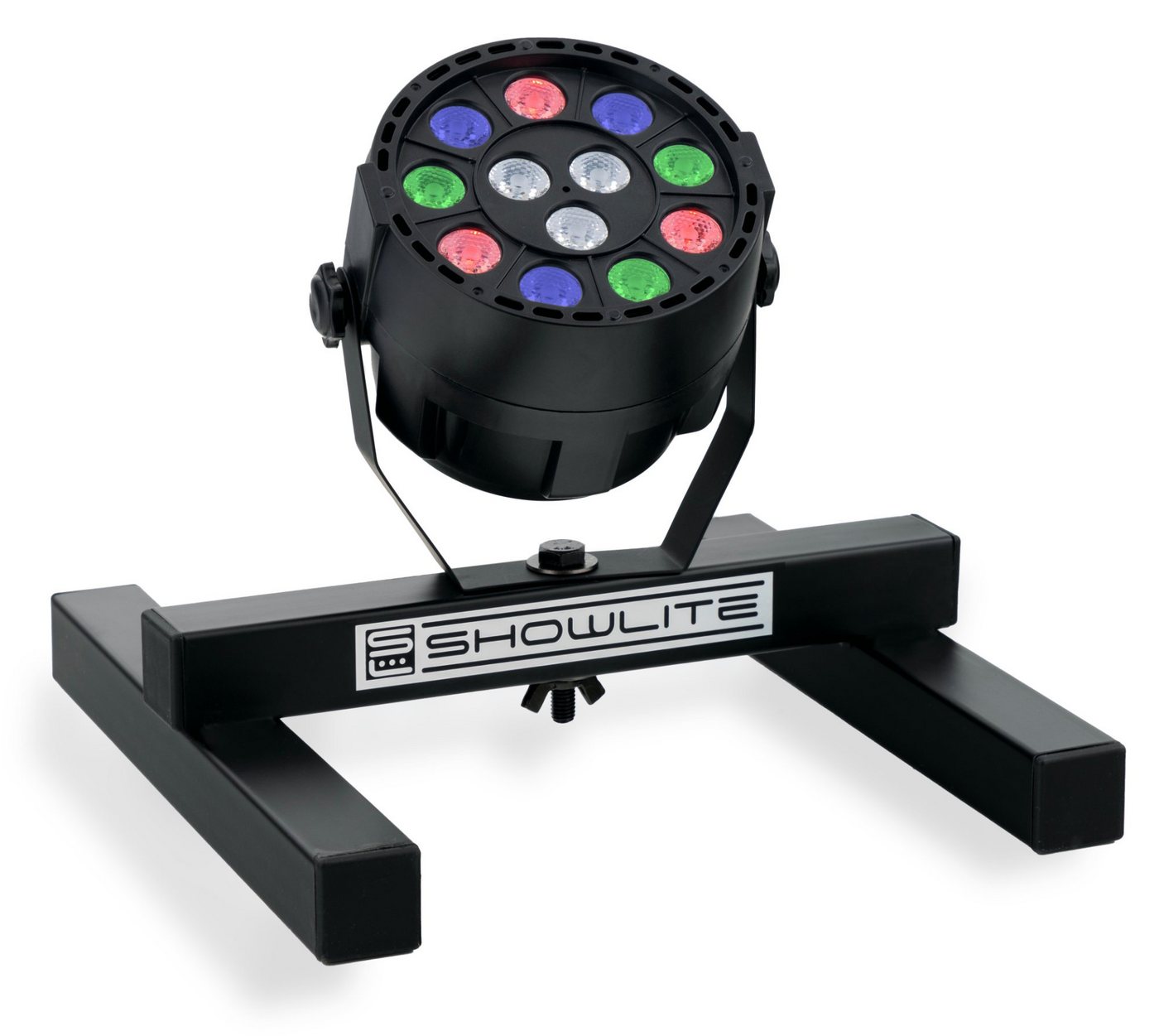 Showlite Discolicht SPS-121 Smart Party Spot mit Bodenstativ, Master-/Slave-Betrieb, LED, RGBW, 8 Auto-Programme, Color-Modus und 8 Sound-Programme Bild 3