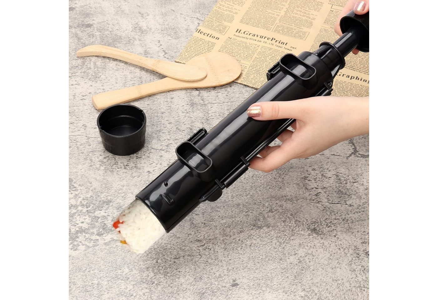 Coonoor Sushi-Roller Sushi Maker, Sushi DIY Machen Maschine Sushi Werkzeug Bild 2
