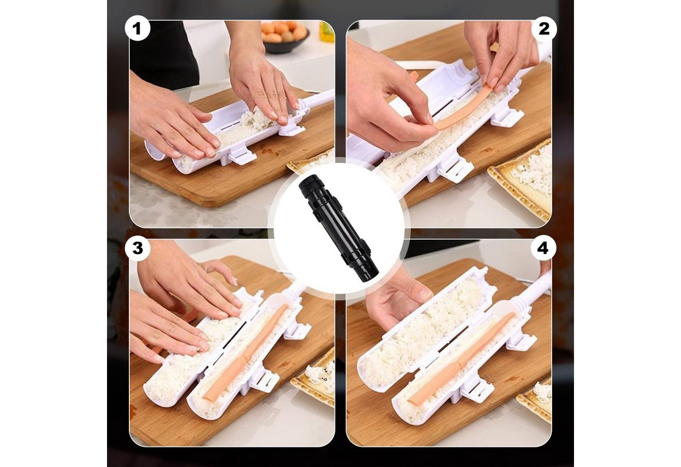 Coonoor Sushi-Roller Sushi Maker, Sushi DIY Machen Maschine Sushi Werkzeug Bild 3