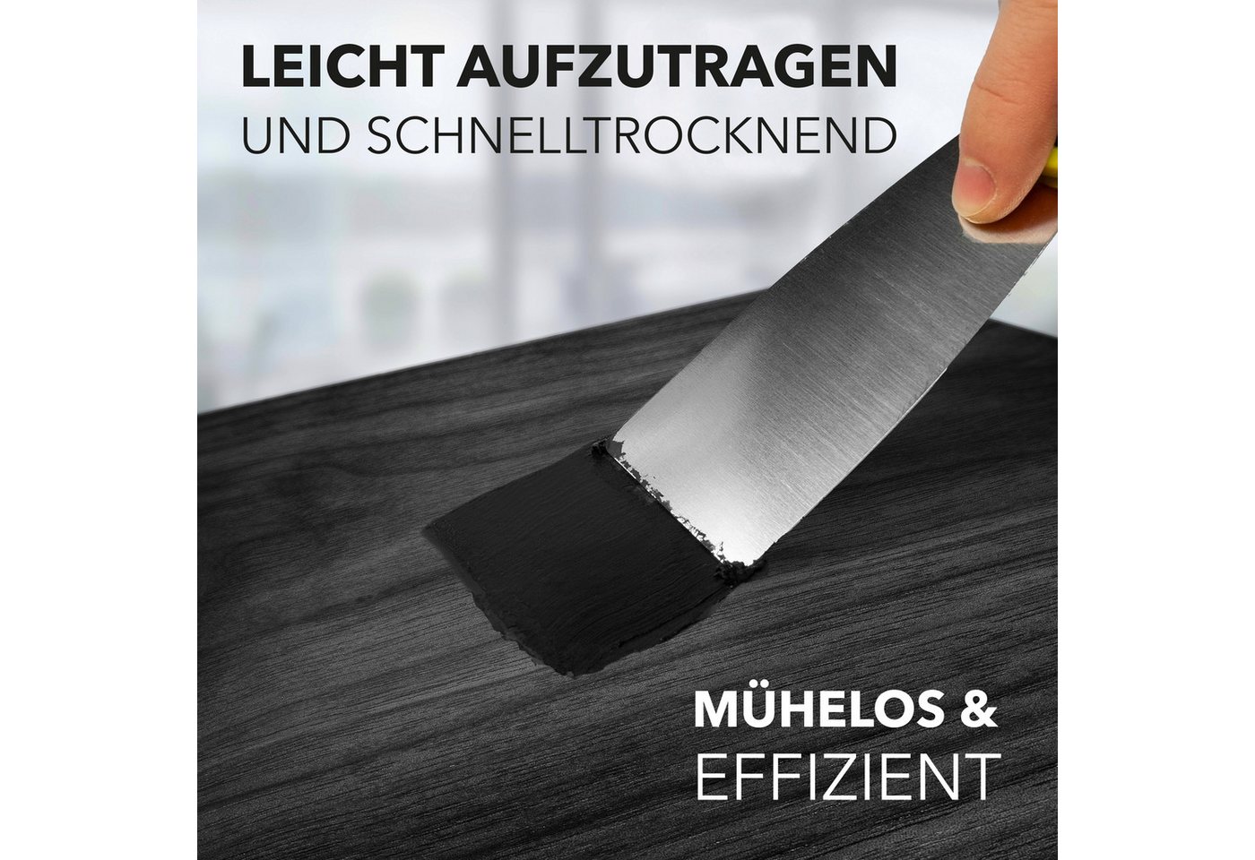 HOLZANDO Fertigspachtel Acryl Holzkitt Feinspachtel Grau 105-250gr Tube, 250g Tube, Geruchsarm, leicht schleiffbar, überlackierbar Bild 4