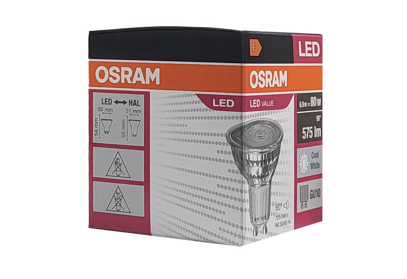 Osram LED-Leuchtmittel Osram LED STAR PAR16 6,9W/840 GU10 – Kaltweiß 60° (10er-Pack), 10 St. Bild 2