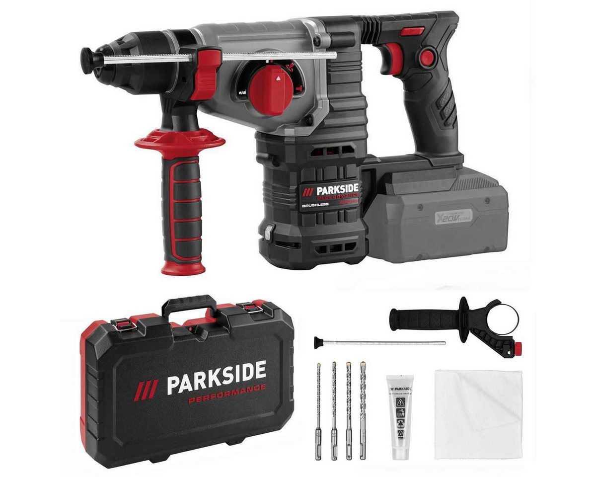 PARKSIDE PERFORMANCE® Kombihammer Akku Kombihammer 20 Volt PPAKH 20-Li Ohne Akku / Ladegerät Bild 4