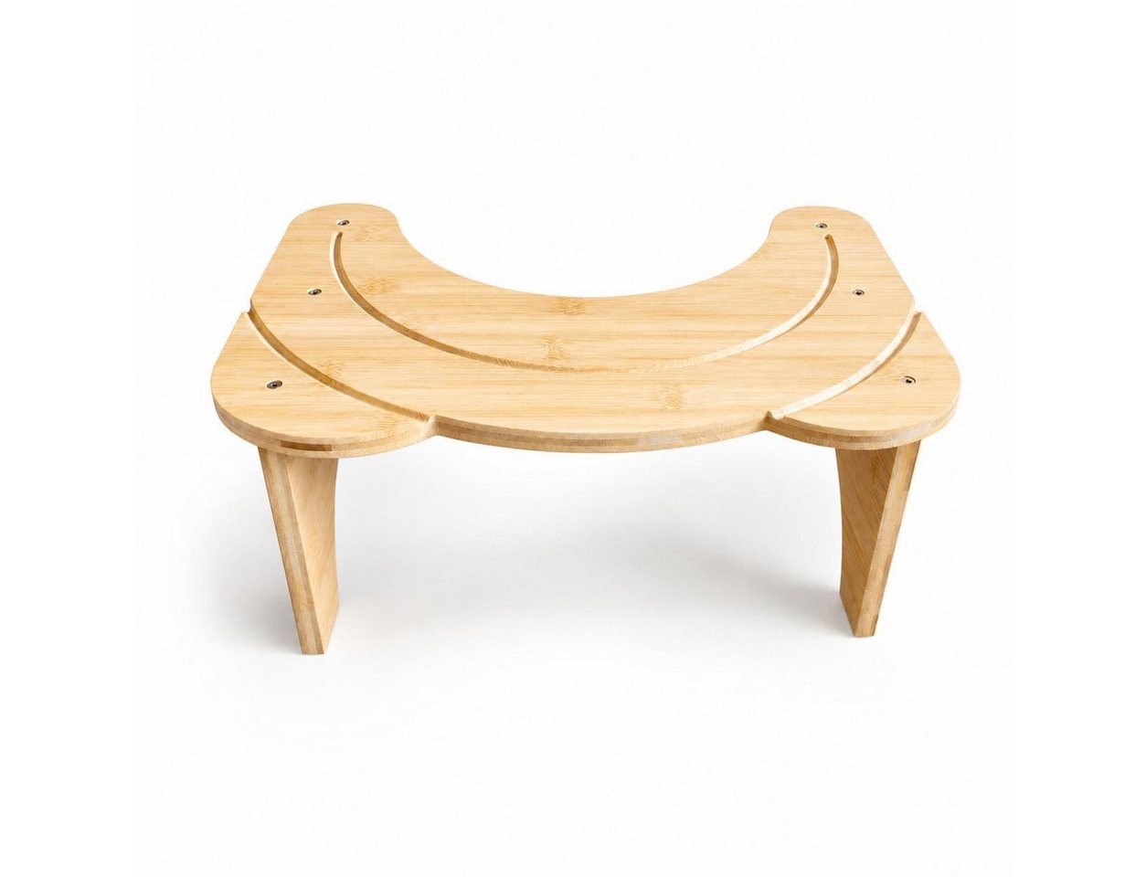 GarveeMore Toiletten-Stuhl Bambus-Toilettenhocker, ergonomischer Toilettenhocker Badezimmerhocker, 18 cm großer Toilettenhocker, für eine bessere Körperhaltung