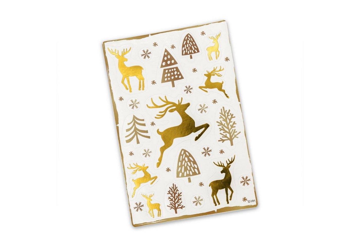 itenga Sticker itenga Weihnachtssticker Freiform 4 Bögen - Motiv 2