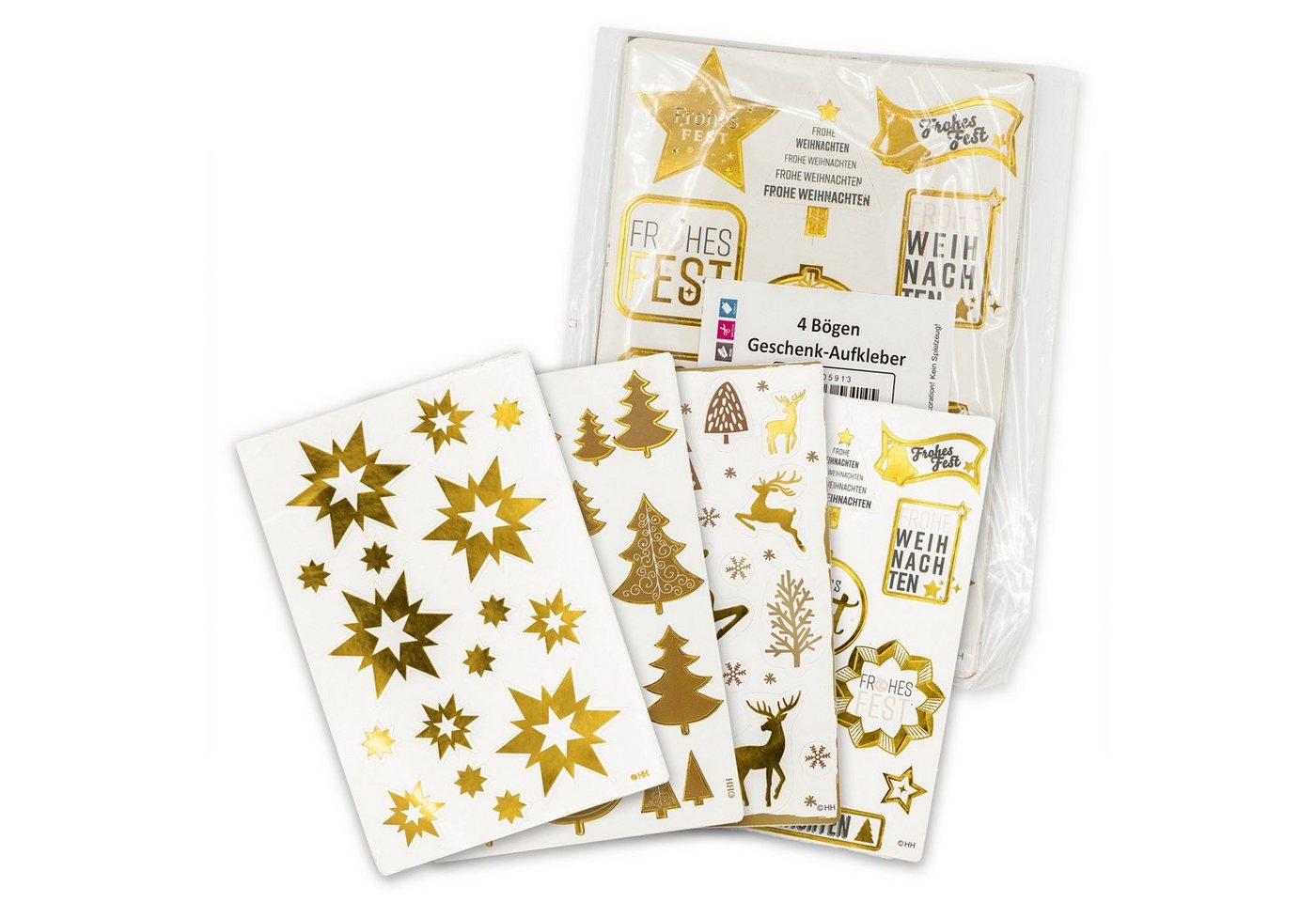 itenga Sticker itenga Weihnachtssticker Freiform 4 Bögen - Motiv 2 Bild 4