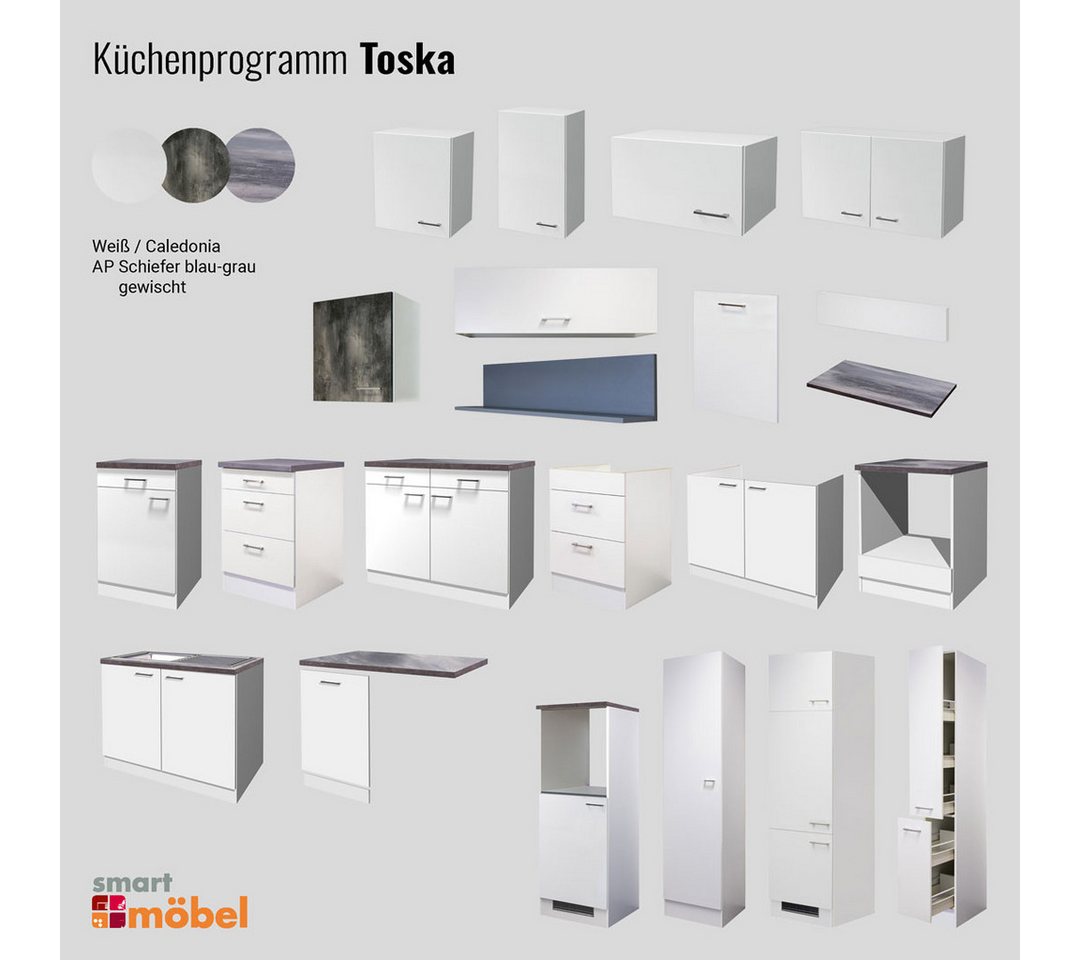 Flex-Well Spülenunterschrank Spülenunterschrank ohne Arbeitsplatte - 100 cm breit - Weiß – Toska Bild 3