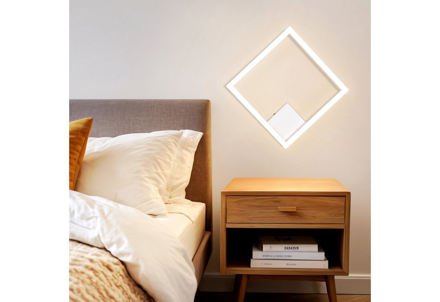 ZMH LED Deckenleuchte Deckenlampe Schwarz/Weiß Wohnzimmer Esszimmer Moderne 3000K, LED fest integriert, Warmweiß, Hochwertiger Lichtstreifen Augenschutz Schlafzimmerlampe