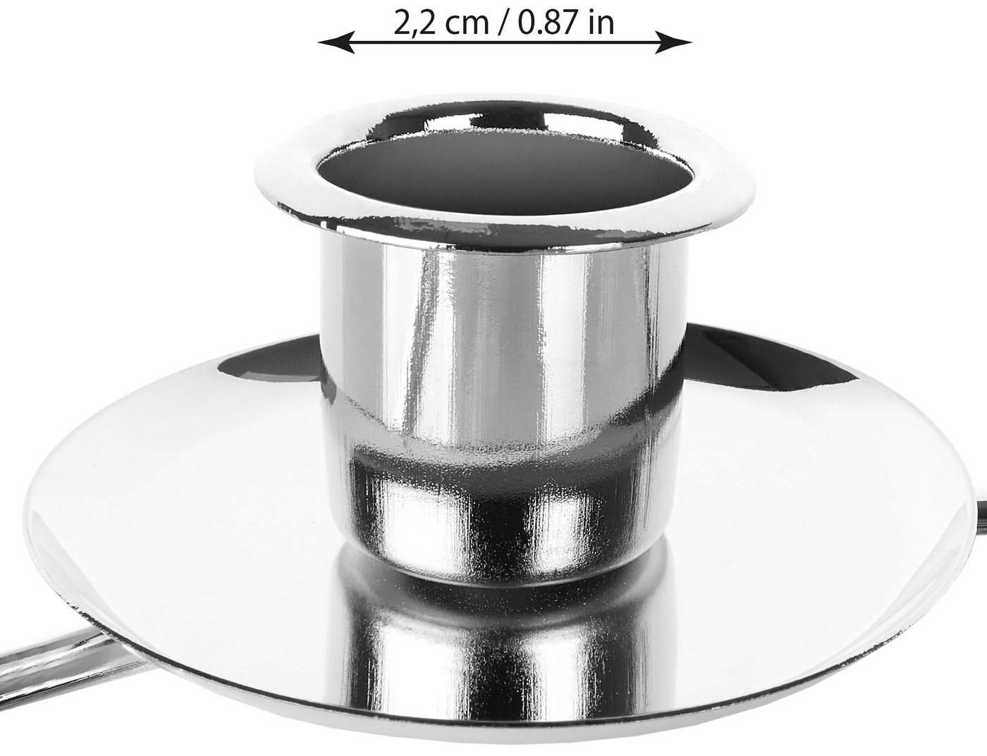 BRUBAKER Adventskranz Kerzenhalter für 4 Kerzen - 22 cm Adventsring für Stabkerzen, Adventskerzenhalter Ring - Kerzenständer aus Metall für Adventskranz Bild 2