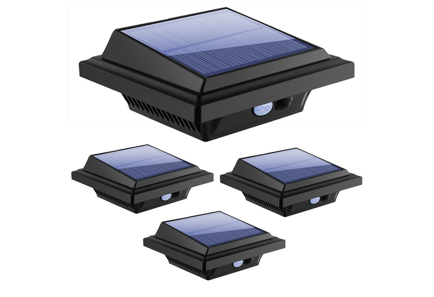 KingLux LED Dachrinnenleuchte 40LEDs Solarlampen mit Bewegungsmelder für Zaun, Bewegungssensor, LED fest integriert, Kaltweiss Bild 4