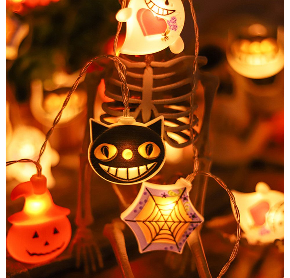 Bomiclss LED-Lichterkette Herbst Deko, Halloween Lichterkette 3 m 20 LED Lichter, für Halloween Theme Erntedankfest Weihnachtsfeiern