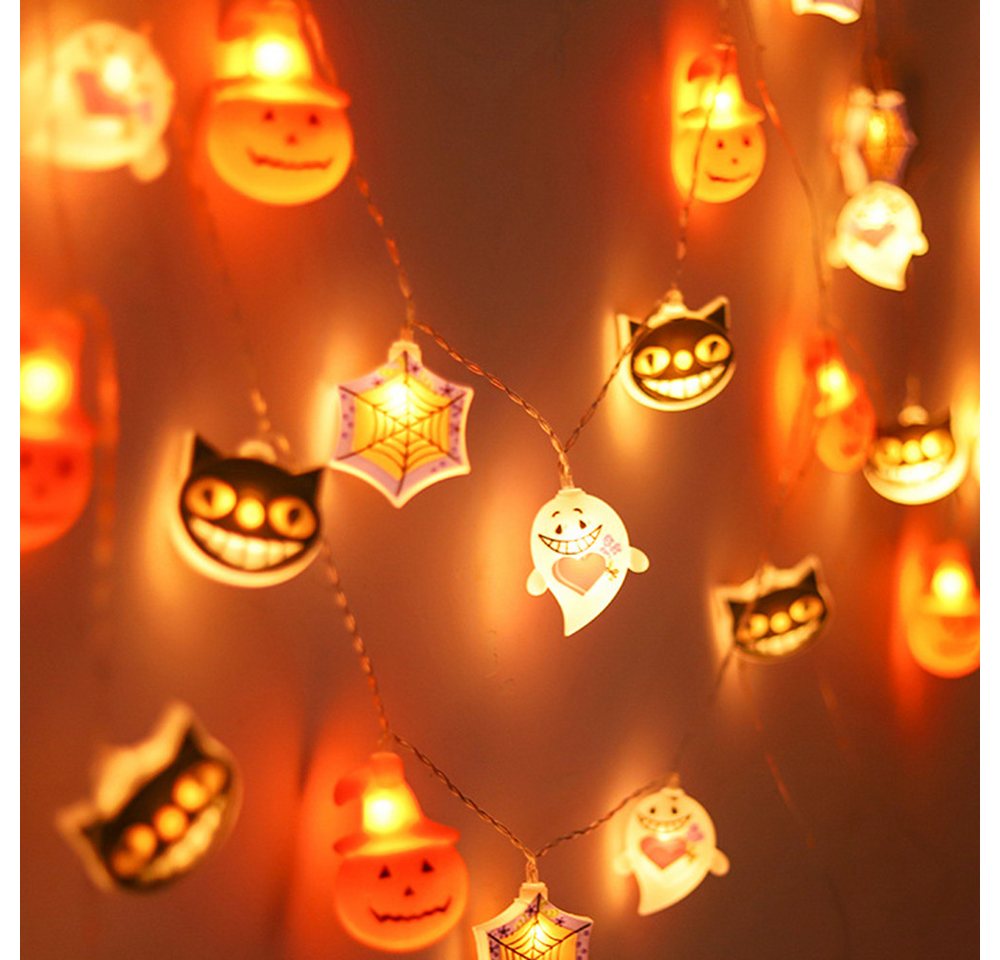 Bomiclss LED-Lichterkette Herbst Deko, Halloween Lichterkette 3 m 20 LED Lichter, für Halloween Theme Erntedankfest Weihnachtsfeiern Bild 2