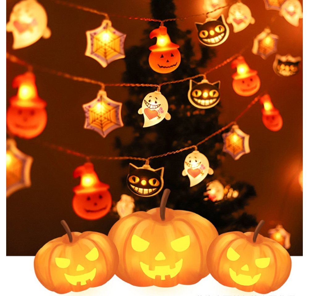 Bomiclss LED-Lichterkette Herbst Deko, Halloween Lichterkette 3 m 20 LED Lichter, für Halloween Theme Erntedankfest Weihnachtsfeiern Bild 4
