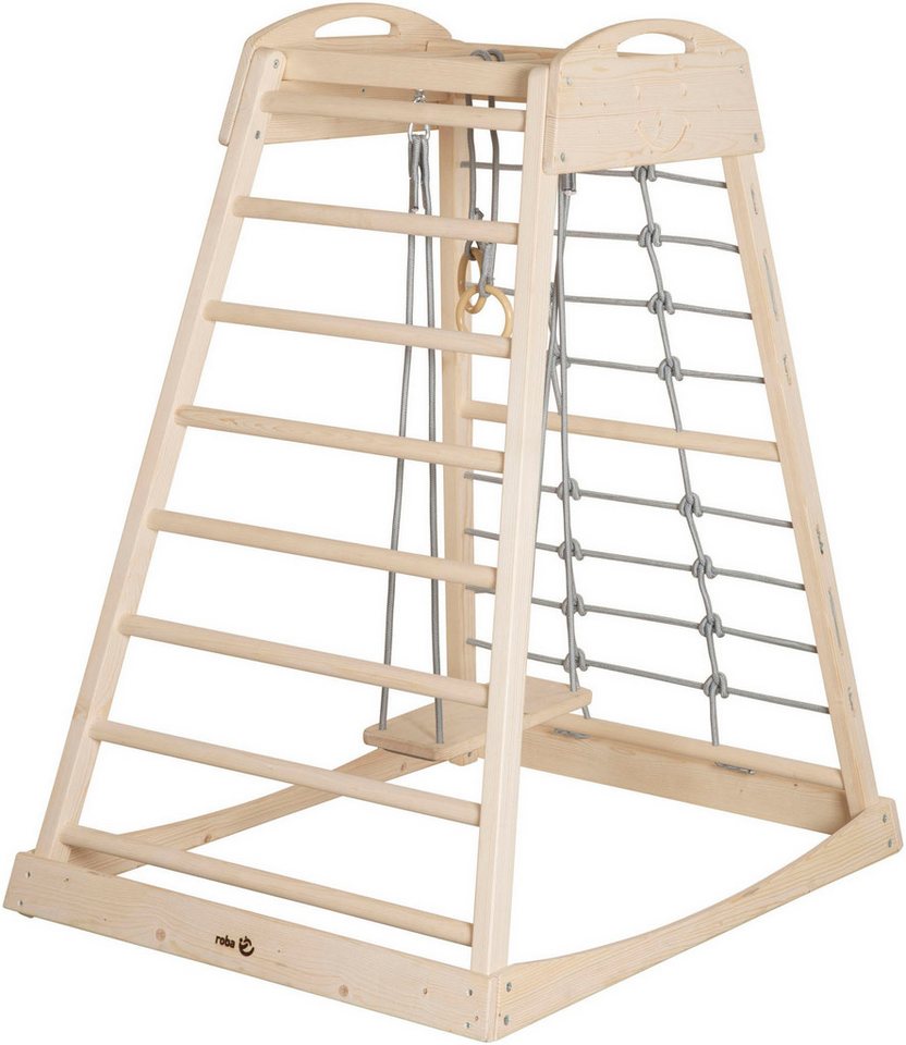 roba® Klettergerüst Montessori Indoor Spielturm, Belastbar bis 70 kg Bild 3