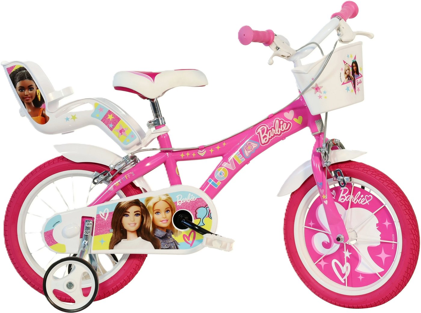 Dino Bikes Kinderfahrrad Barbie 16" Kinderfahrrad 4-7 Jahre, 1 Gang, ohne Schaltung Bild 2