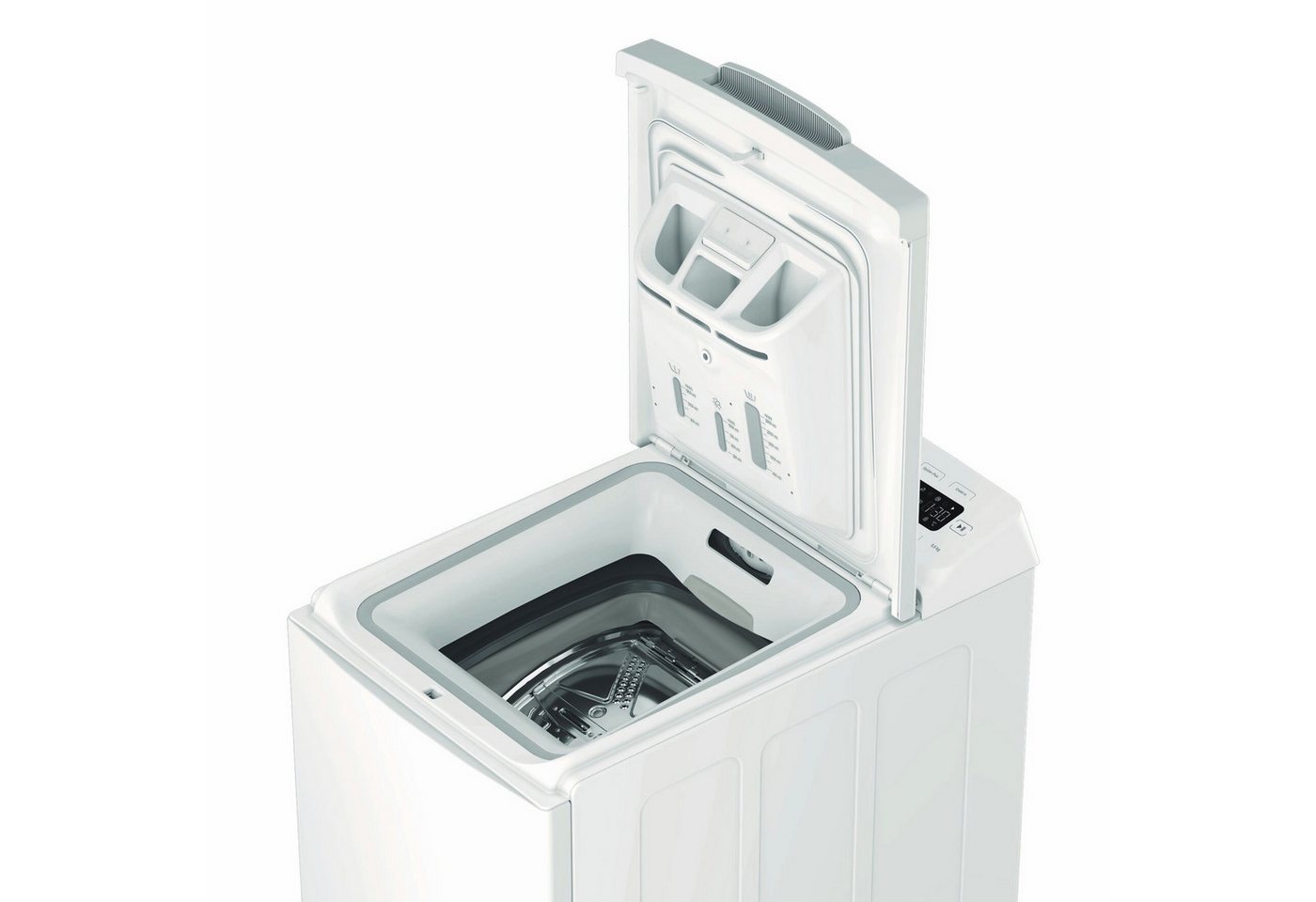 Privileg Waschmaschine Toplader PWT 55C MY TIME, 5,5 kg, 1200 U/min, Quick cycles – 5 Programme in unter 1 Stunde