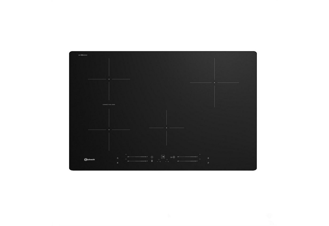 BAUKNECHT Induktions-Kochfeld MattProtect – Langlebig. Zeitlos schönes Design. BS 2577B BM, MattProtect kombiniert verstärktes Mattglas mit kratzfester Oberfläche