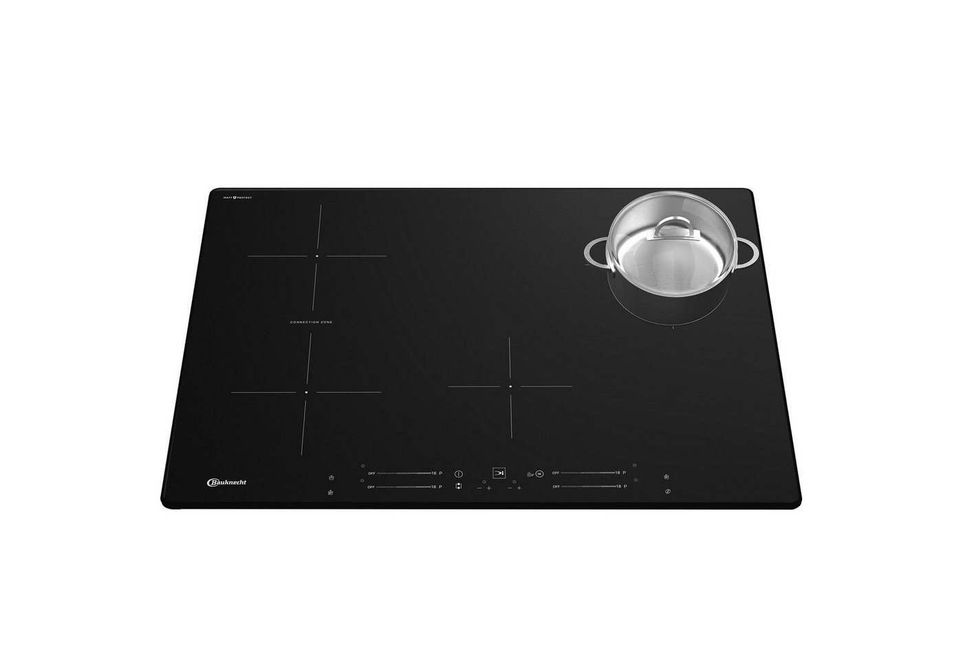 BAUKNECHT Induktions-Kochfeld MattProtect – Langlebig. Zeitlos schönes Design. BS 2577B BM, MattProtect kombiniert verstärktes Mattglas mit kratzfester Oberfläche Bild 3