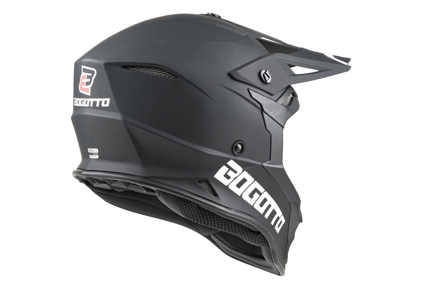 Bogotto Motocrosshelm H337 MX Motocross Helm, Geeignet Für Brillenträger,herausnehmbares Innenfutter Bild 4