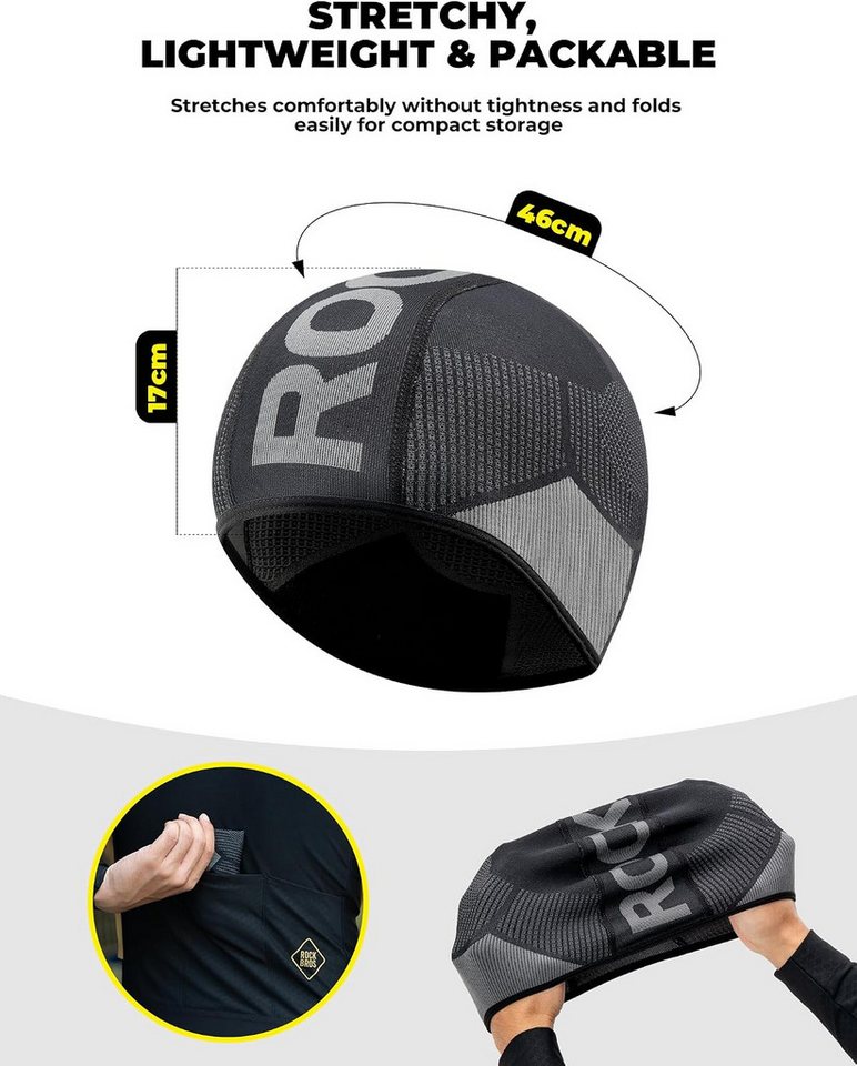 ROCKBROS Unterhelmmütze Winter Fahrradmütze mit Ohrenschutz Bild 4