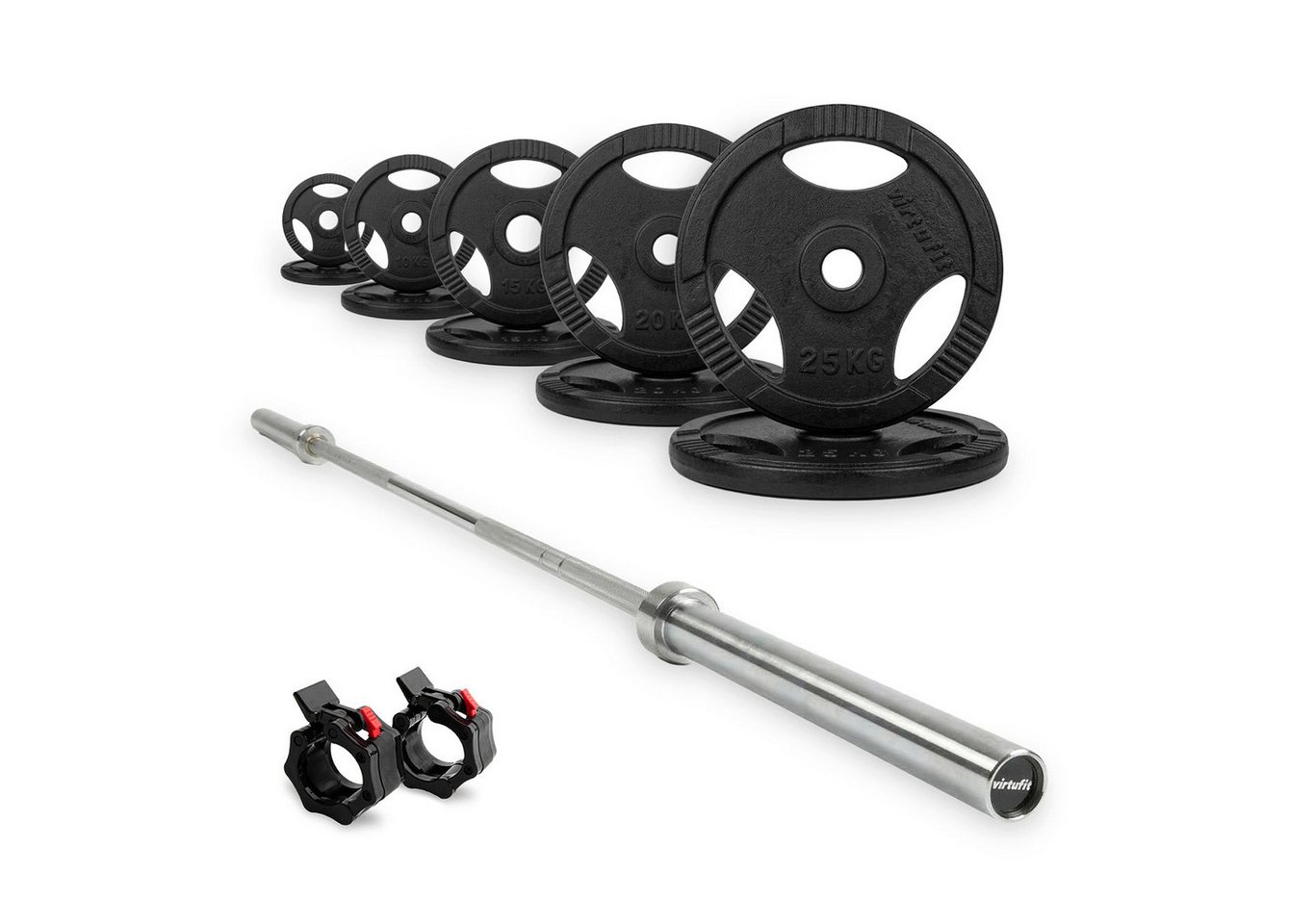 VirtuFit Hantel-Set Olympisch - Gusseisen - 170 kg